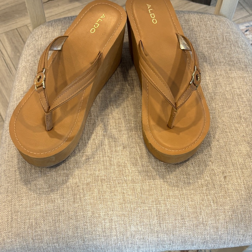 ALDO Brown Wedge Sandals for Women